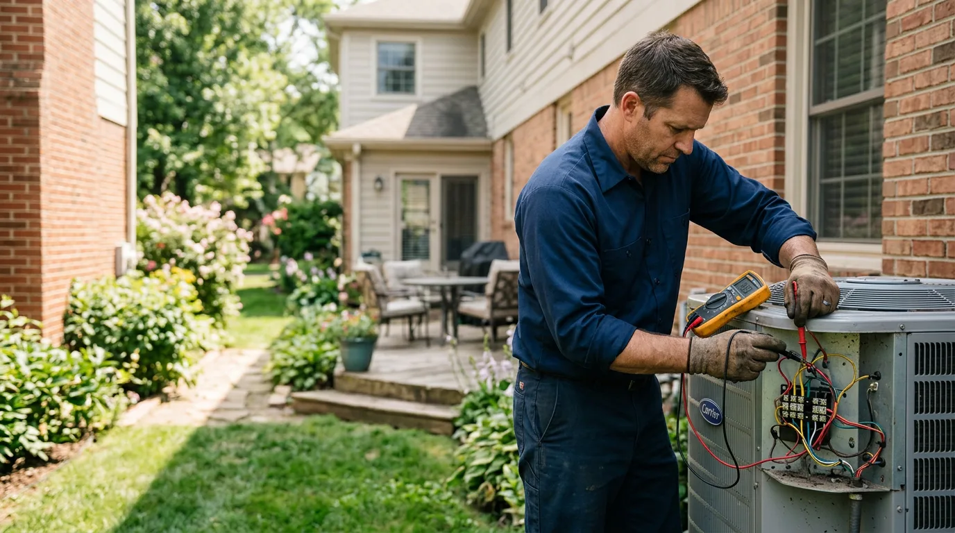 HVAC technician working near Buffalo Creek, CO
